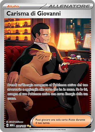 Carisma di Giovanni 151 carta Pokémon italiana SIR
