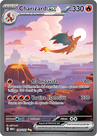 Charizard ex 151 carta Pokémon italiana SIR