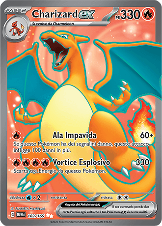 Charizard ex 151 carta Pokémon italiana UR