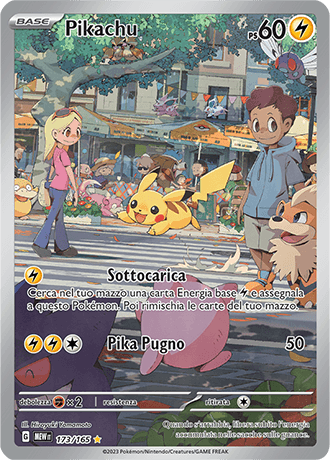 Pikachu 151 carta Pokémon italiana IR