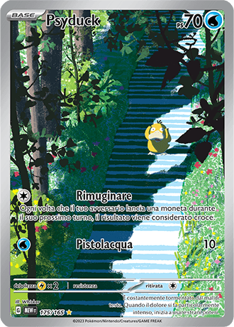 Psyduck 151 carta Pokémon italiana IR