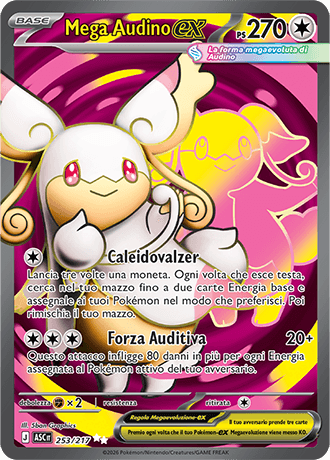 Mega Audino ex Ascesa Eroica carta Pokémon italiana UR