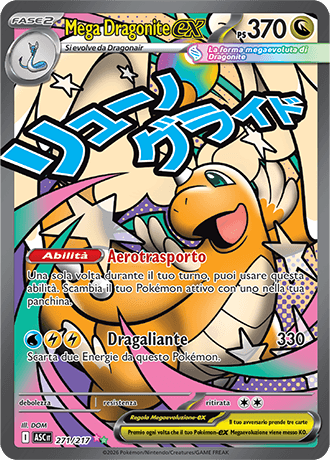 Mega Dragonite ex Ascesa Eroica carta Pokémon italiana MAR