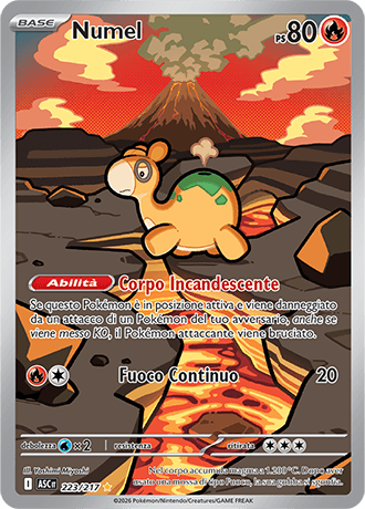 Numel Ascesa Eroica carta Pokémon italiana IR