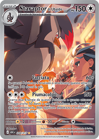 Staraptor di Ubaldo Ascesa Eroica carta Pokémon italiana IR