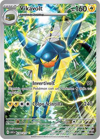 Vikavolt Ascesa Eroica carta Pokémon italiana IR