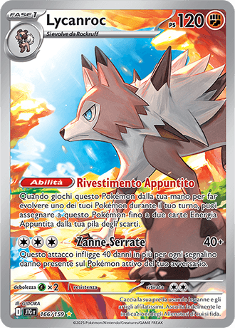 Lycanroc Avventure Insieme carta Pokémon italiana IR