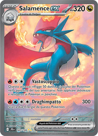 Salamence ex Avventure Insieme carta Pokémon italiana SIR