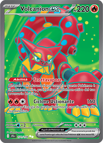 Volcanion ex Avventure Insieme carta Pokémon italiana UR