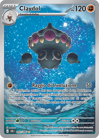 Claydol Caos Nascente carta Pokémon italiana IR