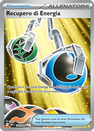 Recupero di Energia Caos Nascente carta Pokémon italiana UR
