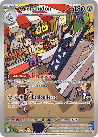 Archaludon Corona Astrale carta Pokémon italiana IR