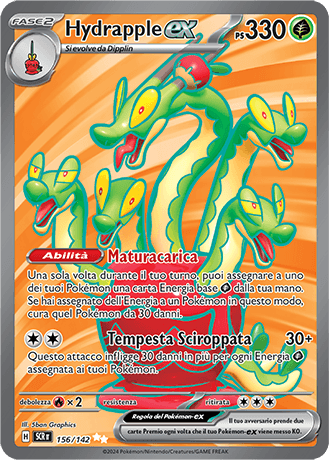 Hydrapple ex Corona Astrale carta Pokémon italiana UR