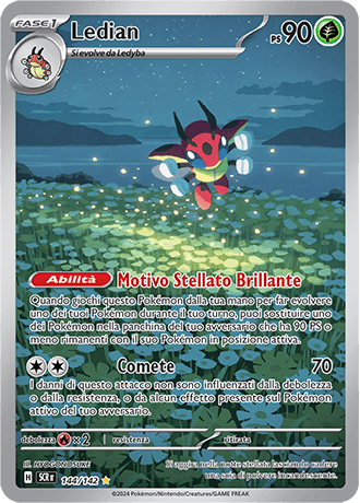 Ledian Corona Astrale carta Pokémon italiana IR