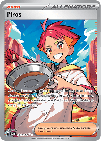 Piros Corona Astrale carta Pokémon italiana UR