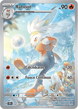 Raboot Corona Astrale carta Pokémon italiana IR