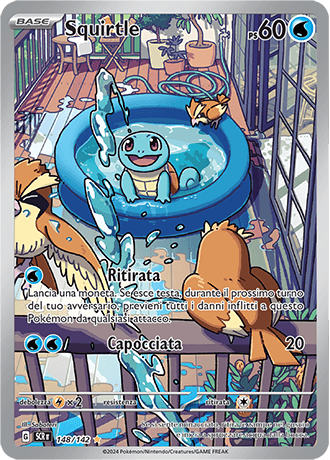 Squirtle Corona Astrale carta Pokémon italiana IR