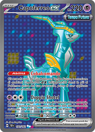 Capoferreo ex Cronoforze carta Pokémon italiana UR