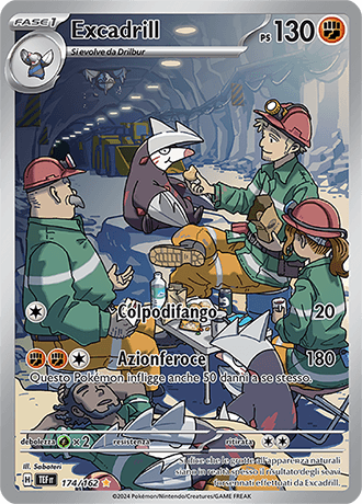 Excadrill Cronoforze carta Pokémon italiana IR