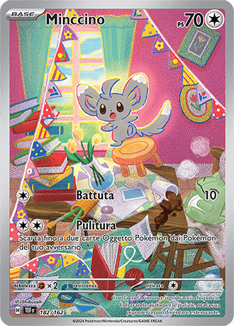 Minccino Cronoforze carta Pokémon italiana IR