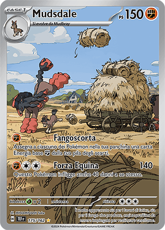 Mudsdale Cronoforze carta Pokémon italiana IR