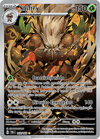Shiftry Cronoforze carta Pokémon italiana IR