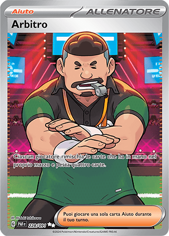 Arbitro Destino di Paldea carta Pokémon italiana UR