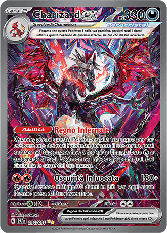 Charizard ex Destino di Paldea carta Pokémon italiana SIR