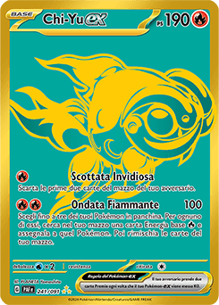 Chi-Yu ex Destino di Paldea carta Pokémon italiana HR