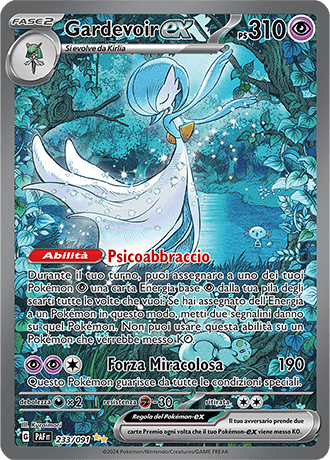 Gardevoir ex Destino di Paldea carta Pokémon italiana SIR