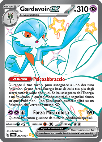 Gardevoir ex Destino di Paldea carta Pokémon italiana SSR