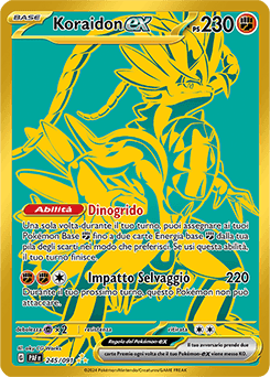 Koraidon ex Destino di Paldea carta Pokémon italiana HR