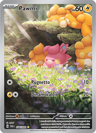 Pawmi Destino di Paldea carta Pokémon italiana IR