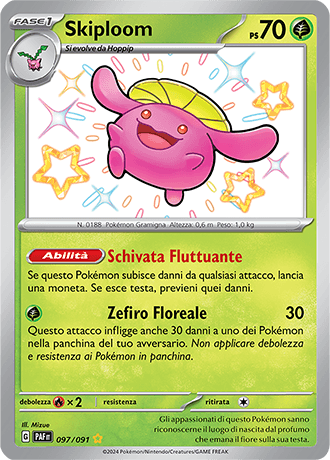 Skiploom Destino di Paldea carta Pokémon italiana SSB