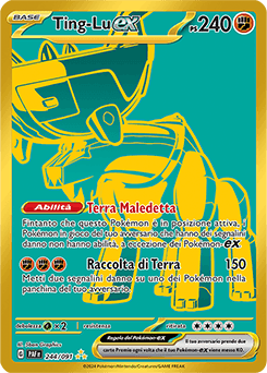 Ting-Lu ex Destino di Paldea carta Pokémon italiana HR