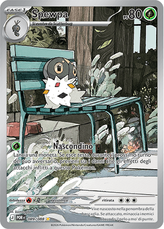 Spewpa Equilibrio Perfetto carta Pokémon italiana IR