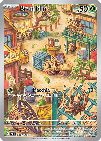 Bramblin Evoluzioni a Paldea carta Pokémon italiana IR
