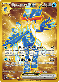Quaquaval ex Evoluzioni a Paldea carta Pokémon italiana HR