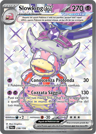 Slowking ex Evoluzioni a Paldea carta Pokémon italiana UR