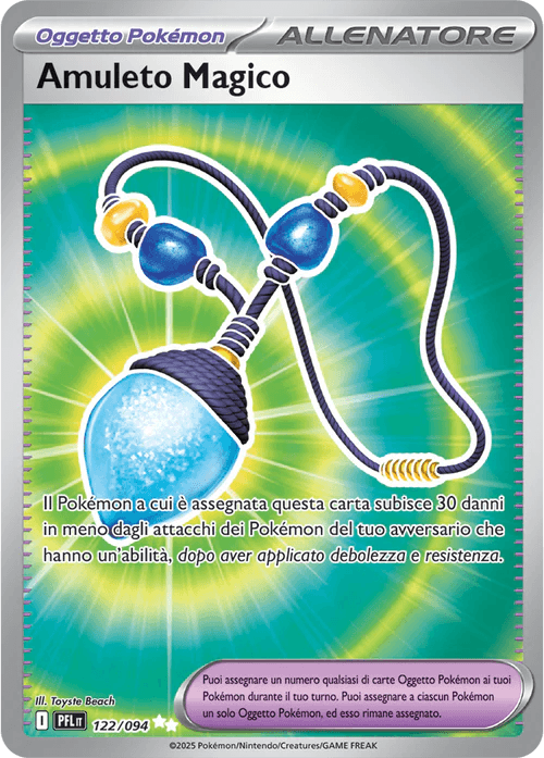 Amuleto Magico Fiamme Spettrali carta Pokémon italiana UR
