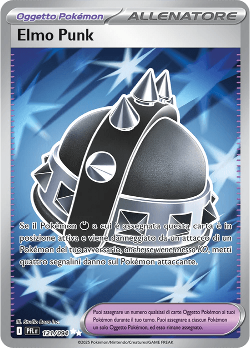 Elmo Punk Fiamme Spettrali carta Pokémon italiana UR