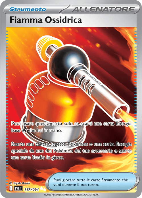 Fiamma Ossidrica Fiamme Spettrali carta Pokémon italiana UR