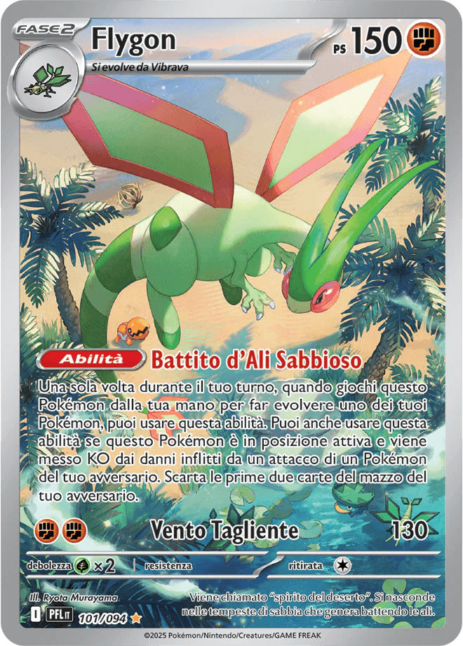 Flygon Fiamme Spettrali carta Pokémon italiana IR