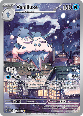 Vanilluxe Fuoco Bianco carta Pokémon italiana IR