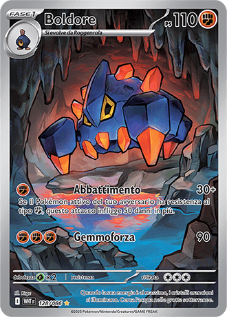 Boldore Fuoco Bianco carta Pokémon italiana IR