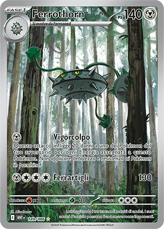 Ferrothorn Fuoco Bianco carta Pokémon italiana IR