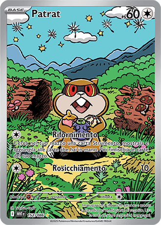 Patrat Fuoco Bianco carta Pokémon italiana IR