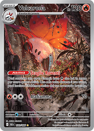 Volcarona Luce Nera carta Pokémon italiana IR