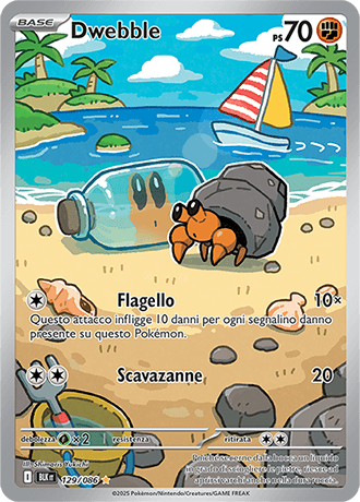 Dwebble Luce Nera carta Pokémon italiana IR