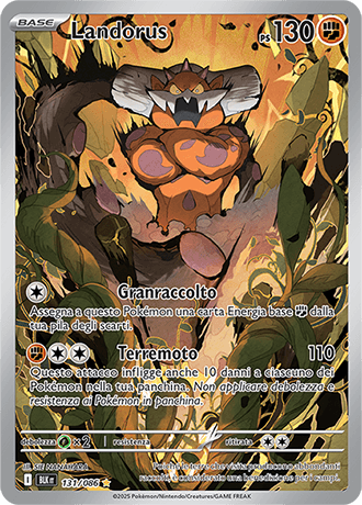 Landorus Luce Nera carta Pokémon italiana IR